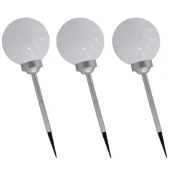 Gerimport Solar tuinlamp/prikspot grote bol - H56 cm