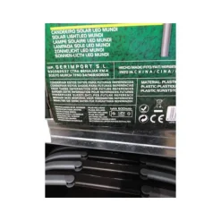 Gerimport Solar tuinlamp/prikspot grote bol - H56 cm