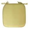 Gerimport Stoelkussen Anna - buiten - geel - 39x3 cm