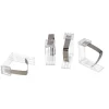 Tuindecoratie-Gerimport Tafelkleed klemmen - 4x - transparant - 4,5 x 6 cm