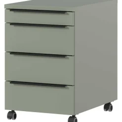 Ladeblokken-Germania Ladekast met wielen Hermoso - 42 x 60 x 63 cm - Satijngroen