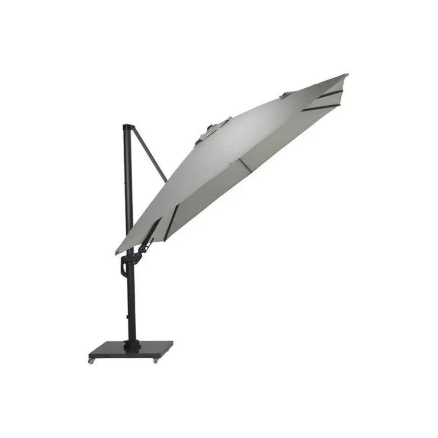 Garden Impressions GI Hawaii zweefparasol Deluxe 300 x 300 cm. - Zand - met voet en hoes