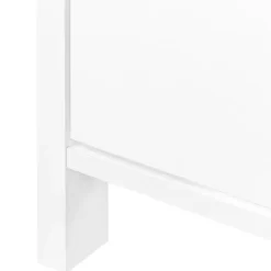 Schoenenkasten-Leen Bakker GIBSON - Schoenenkast 4 vakken - Wit - MDF