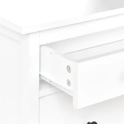 Schoenenkasten-Leen Bakker GIBSON - Schoenenkast 2 vakken - Wit - MDF