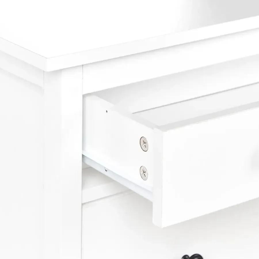 Schoenenkasten-Leen Bakker GIBSON - Schoenenkast 2 vakken - Wit - MDF