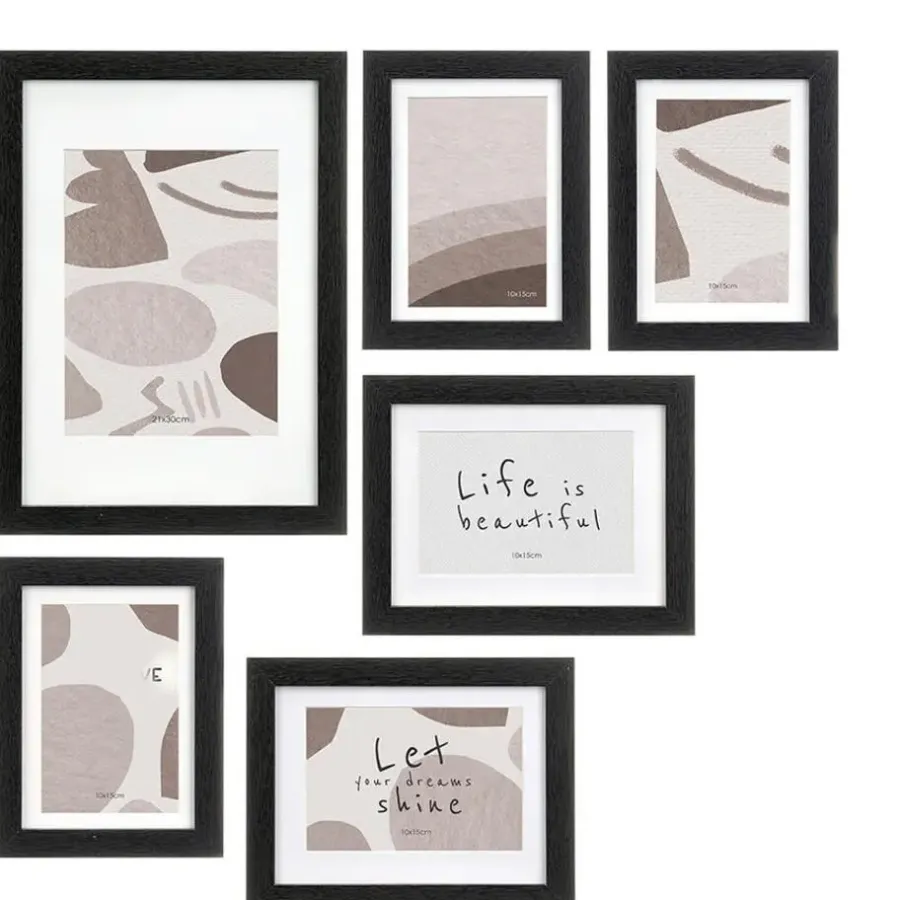 Fotolijsten-Giftdecor Collage voor 7x foto - voor verschillende maten fotos