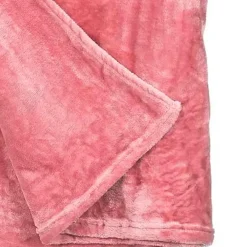 Plaids-Giftdecor Fleece plaid - roze - polyester - 130 x 160 cm