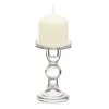 Giftdecor Kaarsen kandelaar - glas - voor stompkaarsen - H14 cm