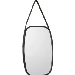 Spiegels-Giftdecor Wandspiegel aan koord - frame zwart - 43 x 65 cm