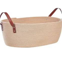 Opbergmanden-Beliani GISSAR - Manden set van 2 - Beige - Katoen