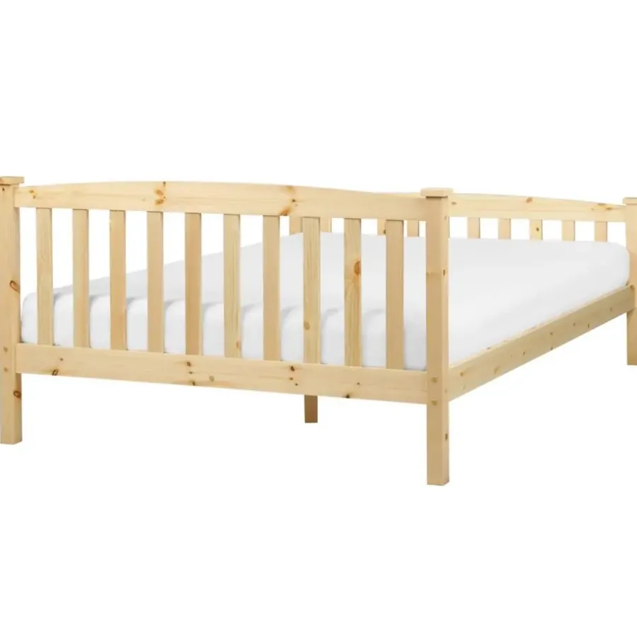 Twijfelaars-Beliani GIVERNY - Bed - Lichthout - 140 x 200 cm - Dennenhout