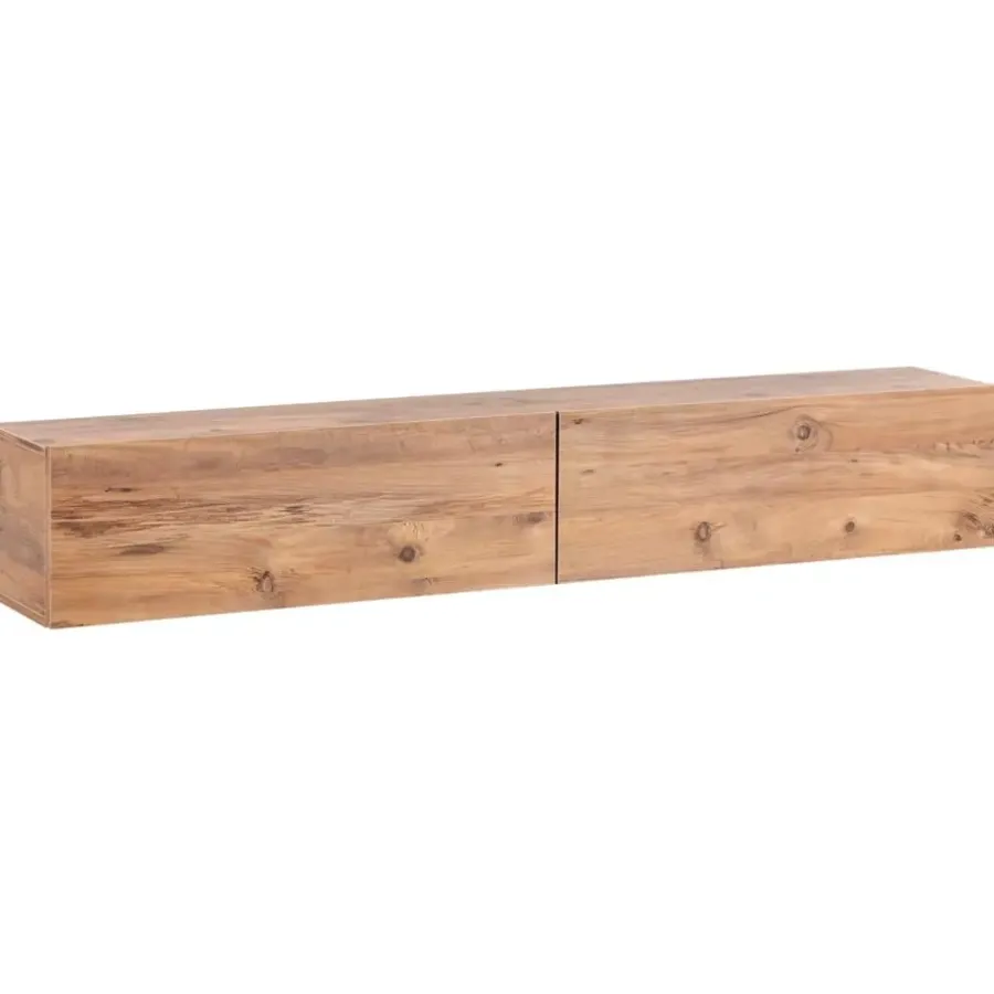 Leen Bakker GLADSTONE - Wandgemonteerd TV-meubel - Bruin - 180 cm - Vezelplaat