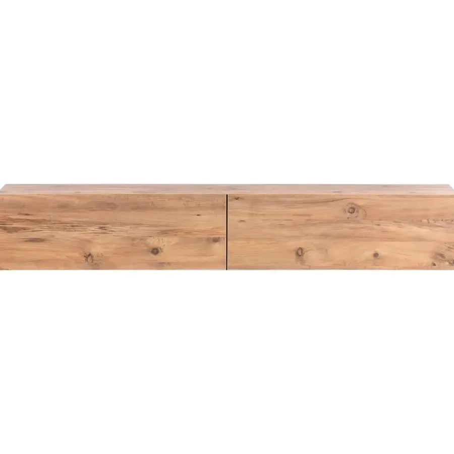 Leen Bakker GLADSTONE - Wandgemonteerd TV-meubel - Bruin - 180 cm - Vezelplaat