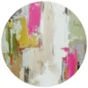 Schilderijen-Reinders Glasschilderij Abstracte harmonie - Ø 70cm - Bont