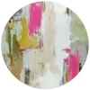 Schilderijen-Reinders Glasschilderij Abstracte harmonie - Ø 50cm - Bont