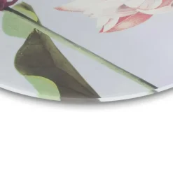 Schilderijen-Reinders Glasschilderij Elegante Bloem - Ø 70cm - Roze