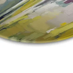 Reinders Glasschilderij Geschilderd landschap - Ø 50cm - Groen
