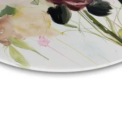 Schilderijen-Reinders Glasschilderij Herfstboeket II - Ø 70cm - Beige