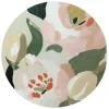 Reinders Glasschilderij Pastel bloemen - Ø 70cm - Groen