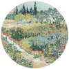 Reinders Glasschilderij Van Gogh - Tuin in Arles - Ø 50cm - Groen