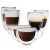 Koffieglazen-Goliving Dubbelwandige Koffieglazen - Kopjes - Glazen - Set Van 6
