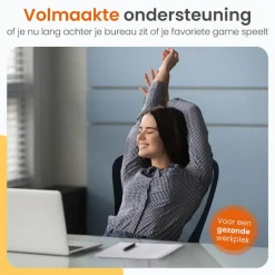 Bureaustoelen|Bureaustoelen-Goliving Ergonomische Bureaustoel - Kantoorstoel - Volwassenen - Zwart
