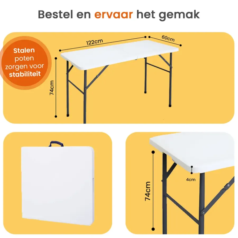 Kamperen En Outdoor-Goliving Inklapbare Tafel – Klaptafel – Campingtafel – Vouwtafel Buiten