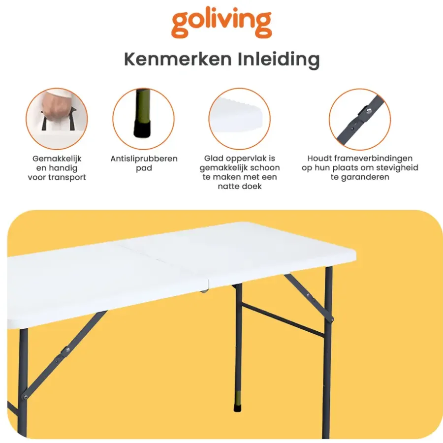Kamperen En Outdoor-Goliving Inklapbare Tafel – Klaptafel – Campingtafel – Vouwtafel Buiten