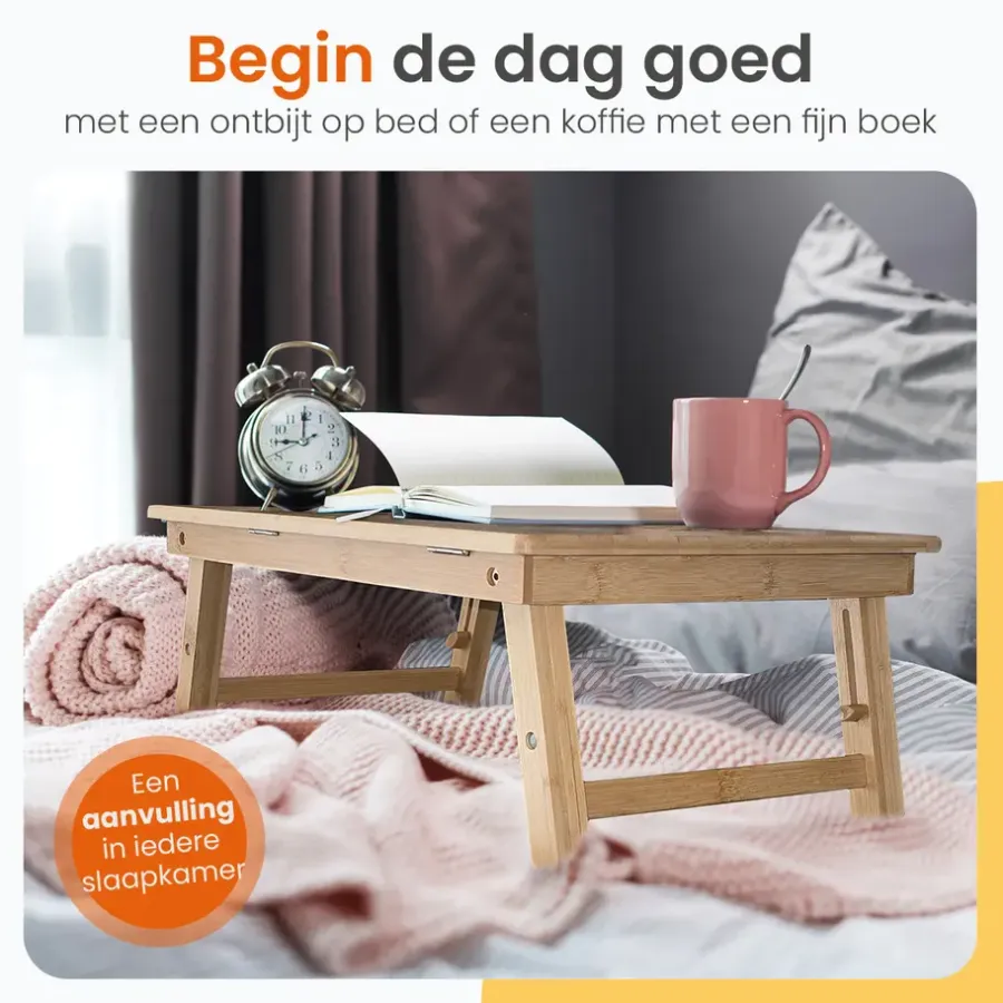 Dienbladen-Goliving Laptoptafel - Uitklapbaar 39 cm - Ergonomisch - Laptopstandaard