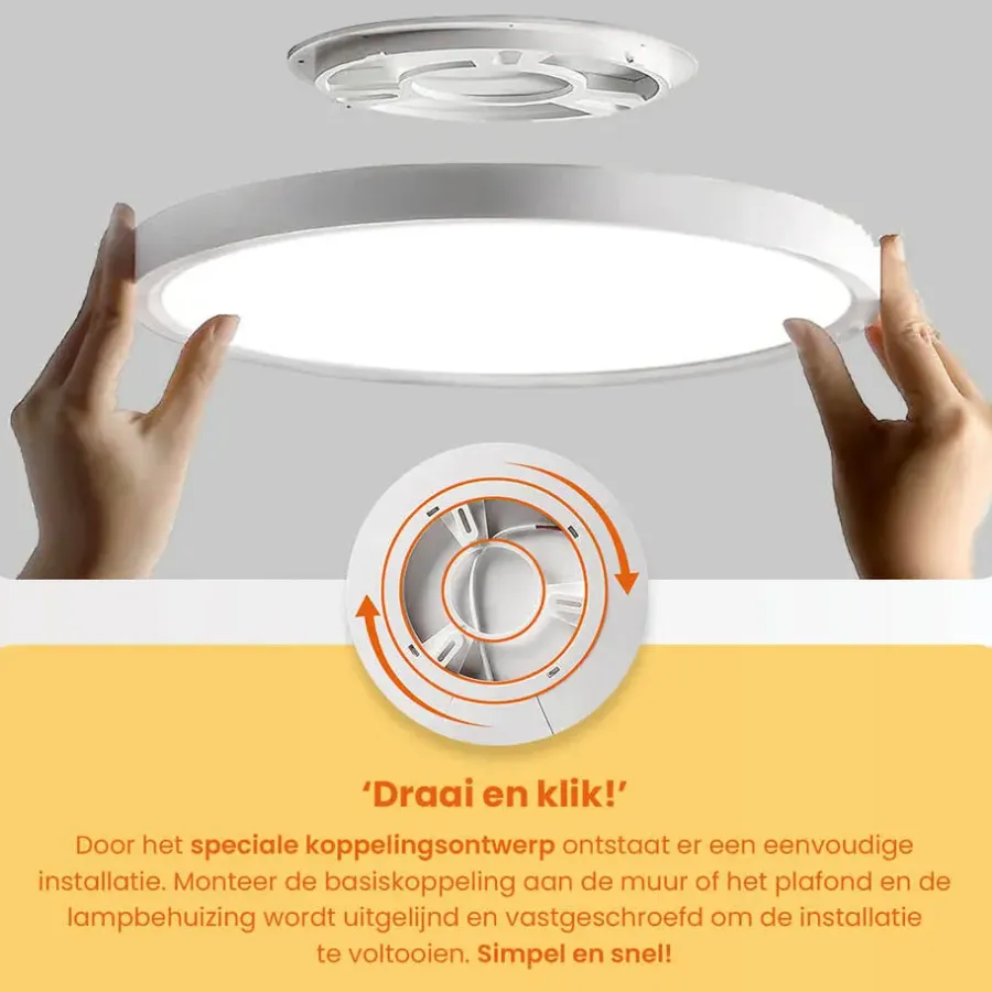 Plafondlampen-Goliving Plafondlamp - Plafonnière - LED - Ø30cm - Wit