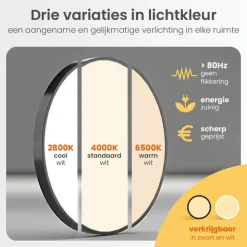Plafondlampen-Goliving Plafondlamp - Plafonnière - LED - Ø30cm - Wit