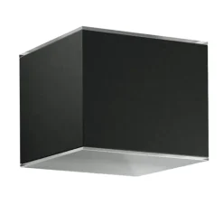 Wandlampen-Goliving Solar Kubus Wandlamp - Solar Tuinverlichting - Zwart