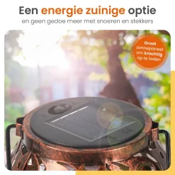 Kandelaars En Windlichten-Goliving Solar Tafellamp Zen – 2 Stuks – LED Buitenverlichting - Zonne-energie