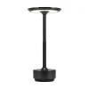 Tafellampen-Goliving Tafellamp Op Accu - Oplaadbaar en Dimbaar - Hoogte 27 cm - Zwart
