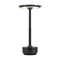 Tafellampen-Goliving Tafellamp Op Accu - Oplaadbaar en Dimbaar - Hoogte 27 cm - Zwart