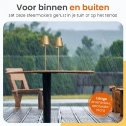 Tafellampen-Goliving Tafellamp Oplaadbaar – Draadloos en dimbaar – Moderne touch lamp