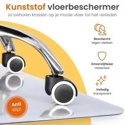 Goliving Vloerbeschermer bureaustoel - 120x150cm - Bureaustoelmat