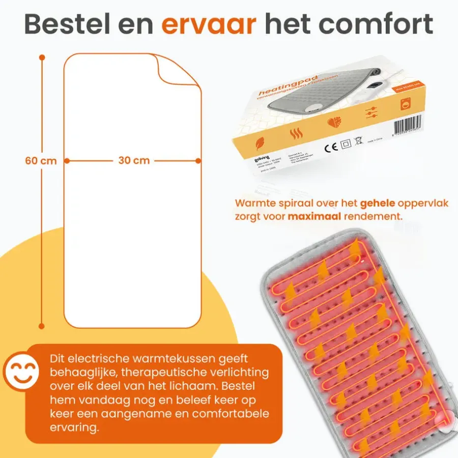 Goliving Warmtekussen - Warmte Kussen Voor Nek en Schouder - 3 Warmtestanden