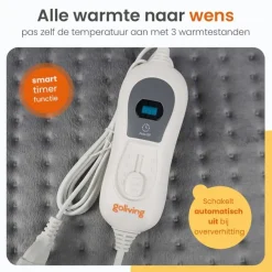 Goliving Warmtekussen - Warmte Kussen Voor Nek en Schouder - 3 Warmtestanden
