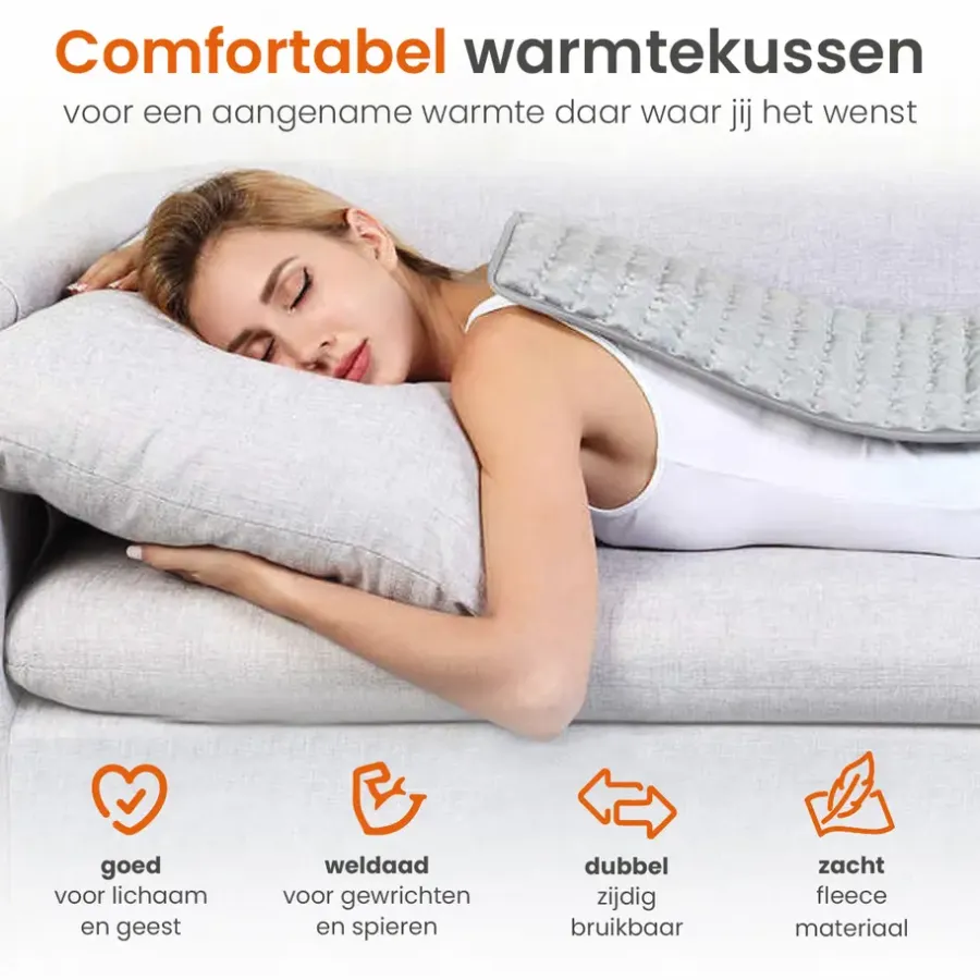 Warmtekussens-Goliving Warmtekussen - Warmte Kussen Voor Nek en Schouder - 3 Warmtestanden