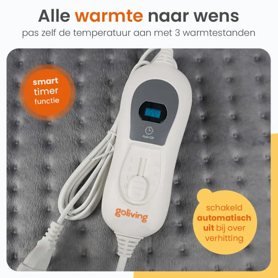 Warmtekussens-Goliving Warmtekussen - Warmte Kussen Voor Nek en Schouder - 3 Warmtestanden