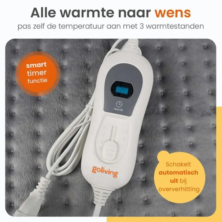 Warmtekussens-Goliving Warmtekussen - Warmte Kussen Voor Nek en Schouder - 3 Warmtestanden