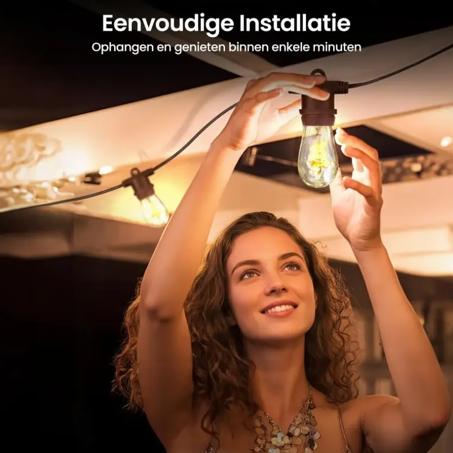 Gologi lichtsnoer buiten en binnen - Lichtslinger 5M - Tuinverlichting LED