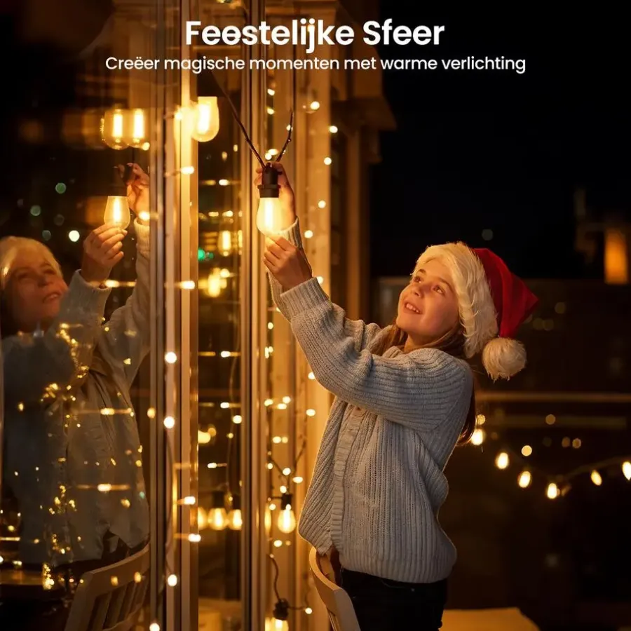 Gologi lichtsnoer buiten en binnen - Lichtslinger 5M - Tuinverlichting LED