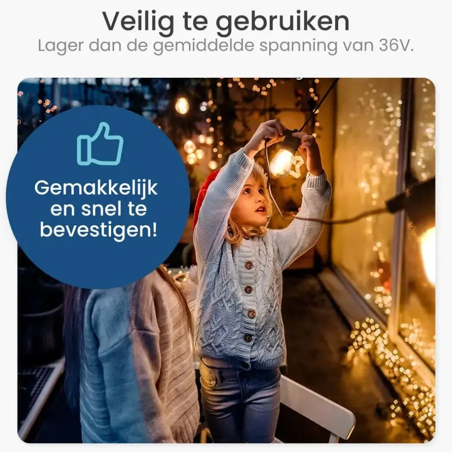 Gologi lichtsnoer buiten en binnen - Lichtslinger 5M - Tuinverlichting LED