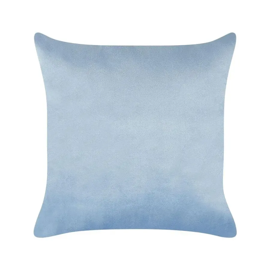 Beliani GONESSE - Chaise longue - Blauw - Fluweel