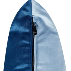 Beliani GONESSE - Chaise longue - Blauw - Fluweel