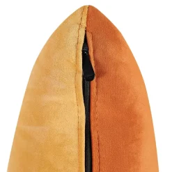 Loveseats-Beliani GONESSE - Chaise longue - Oranje - Fluweel