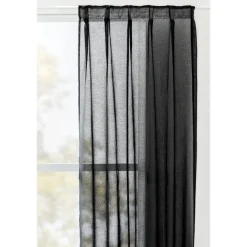 Gordijnen|Kant &Amp; Klaar Gordijnen-Leen Bakker Gordijn Britt - zwart - 280x140 cm (1 stuk)