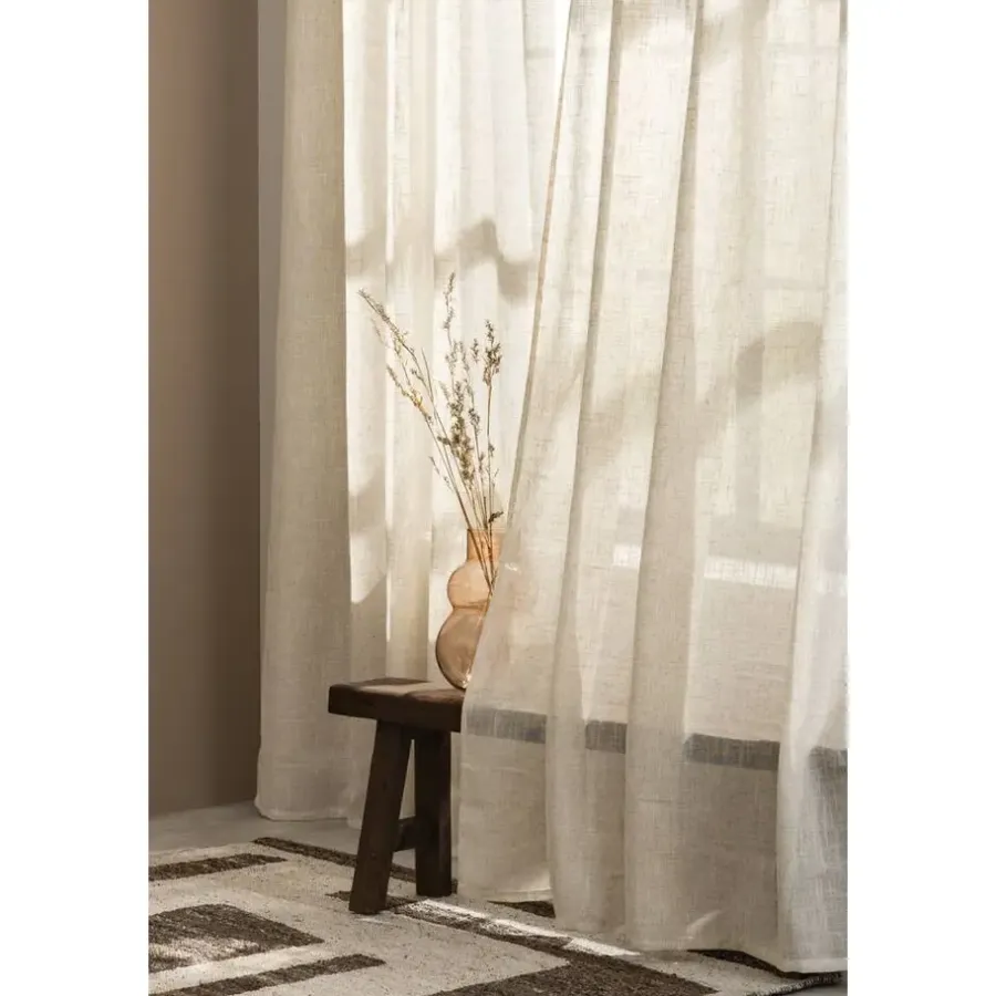 Gordijnen|Kant &Amp; Klaar Gordijnen-Leen Bakker Gordijn Dante - zand - 140x280 cm (1 stuk)